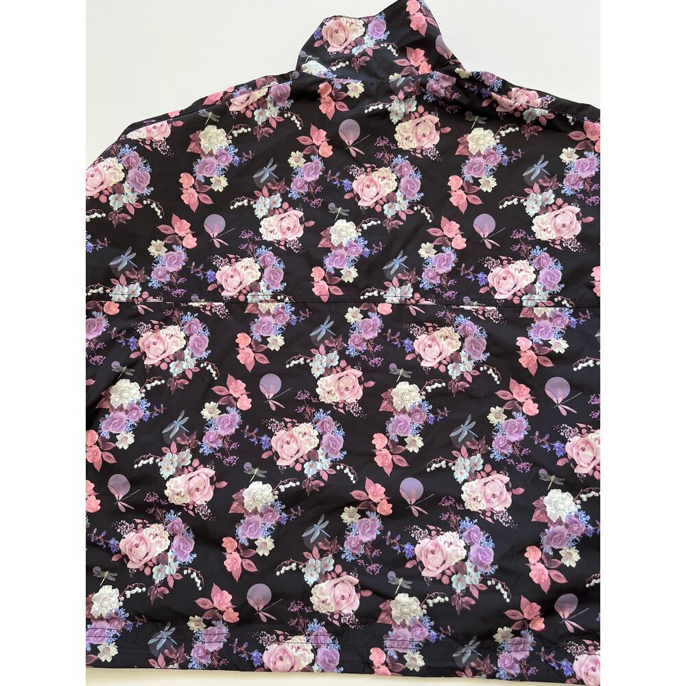 Puma Women's Tabitha Simmons Black Floral Print Reversible Jacket Size L NWT - Picture 15 of 16